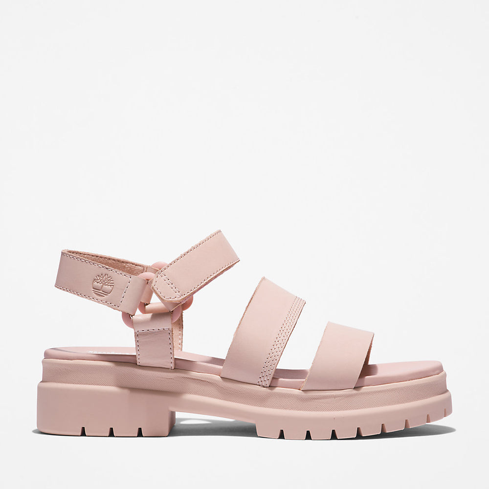 London Vibe Ankle-Strap Sandal for Women in Light Pink Timberland US