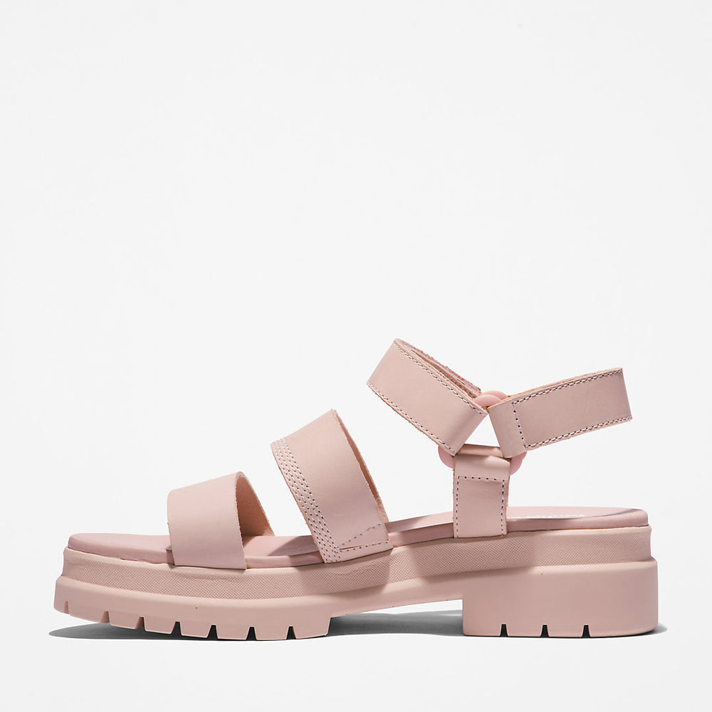 London Vibe Ankle-Strap Sandal for Women in Light Pink Timberland US