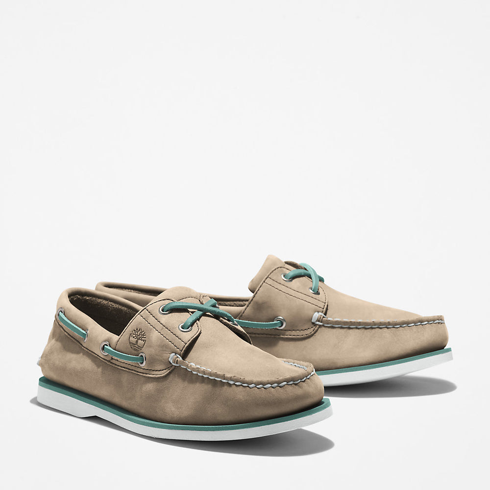 Timberland® 2-Eye Classic Boat Shoe for Men in Beige Timberland Discount