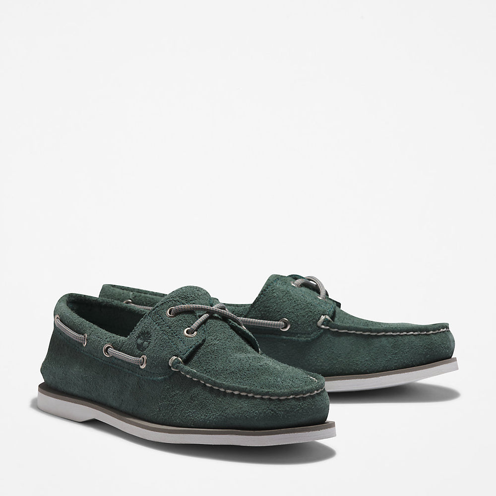 Timberland® 2-Eye Classic Boat Shoe for Men in Green Timberland For Sale