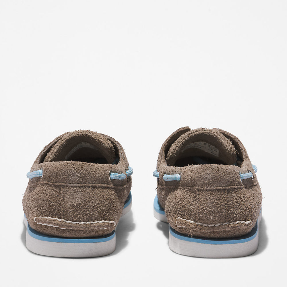 Timberland® 2-Eye Classic Boat Shoe for Men in Medium Grey Timberland Outlet