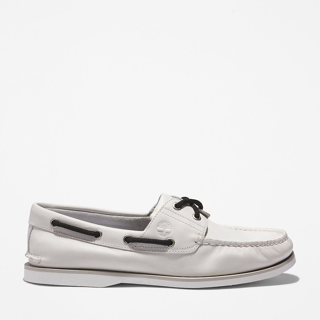 Timberland® 2-Eye Classic Boat Shoe for Men in White Timberland For Sale