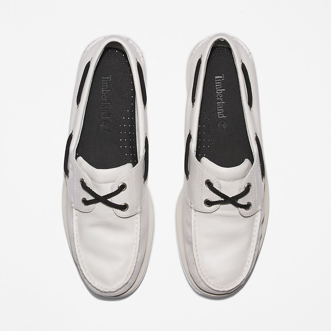 Timberland® 2-Eye Classic Boat Shoe for Men in White Timberland For Sale