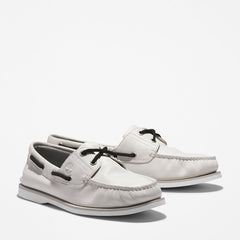 Timberland® 2-Eye Classic Boat Shoe for Men in White Timberland For Sale