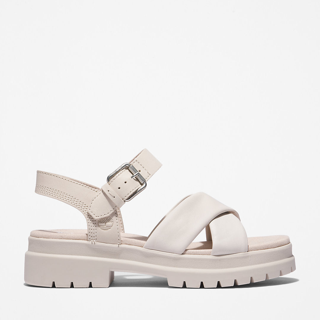 London Vibe Ankle-strap Sandal for Women in White Timberland Outlet