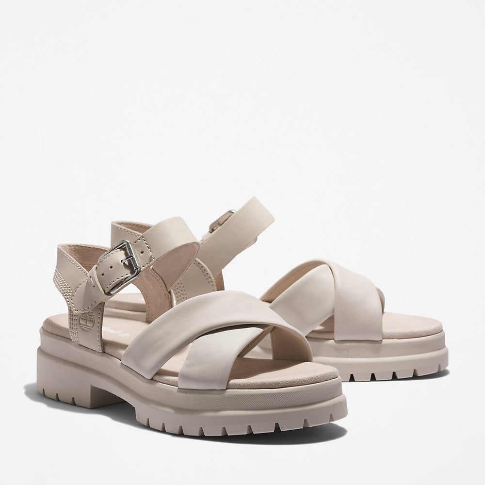 London Vibe Ankle-strap Sandal for Women in White Timberland Outlet
