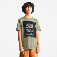 Tree Logo T-Shirt for All Gender in Green Timberland Outlet