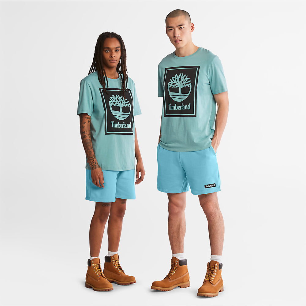 Tree Logo T-Shirt for All Gender in Teal Timberland Sale