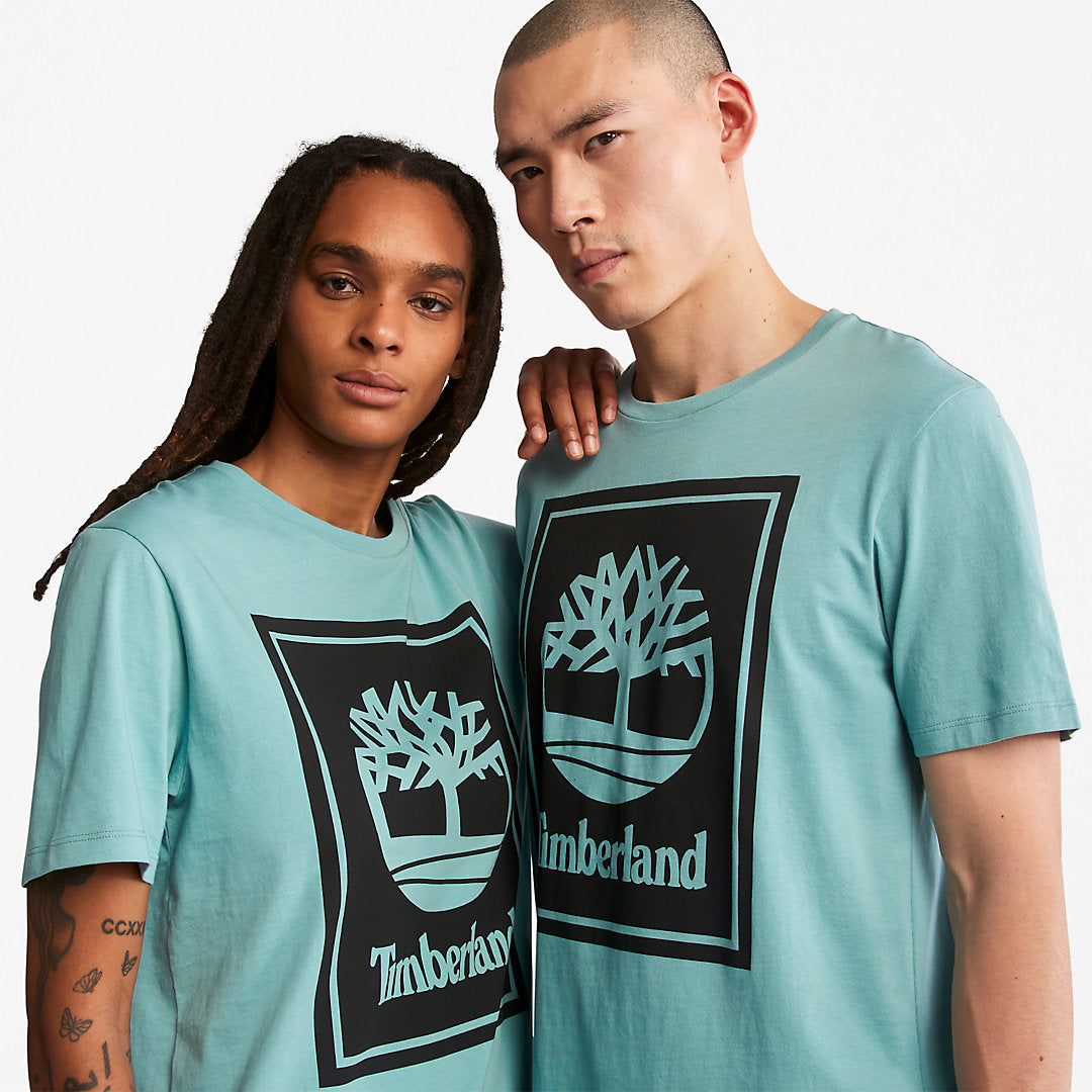 Tree Logo T-Shirt for All Gender in Teal Timberland Sale