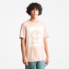 Tree Logo T-Shirt for All Gender in Pink Timberland Discount
