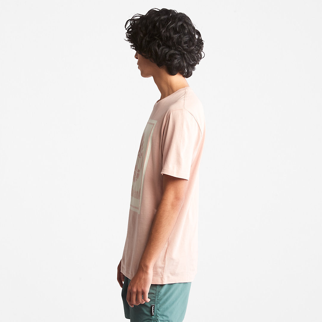 Tree Logo T-Shirt for All Gender in Pink Timberland Discount
