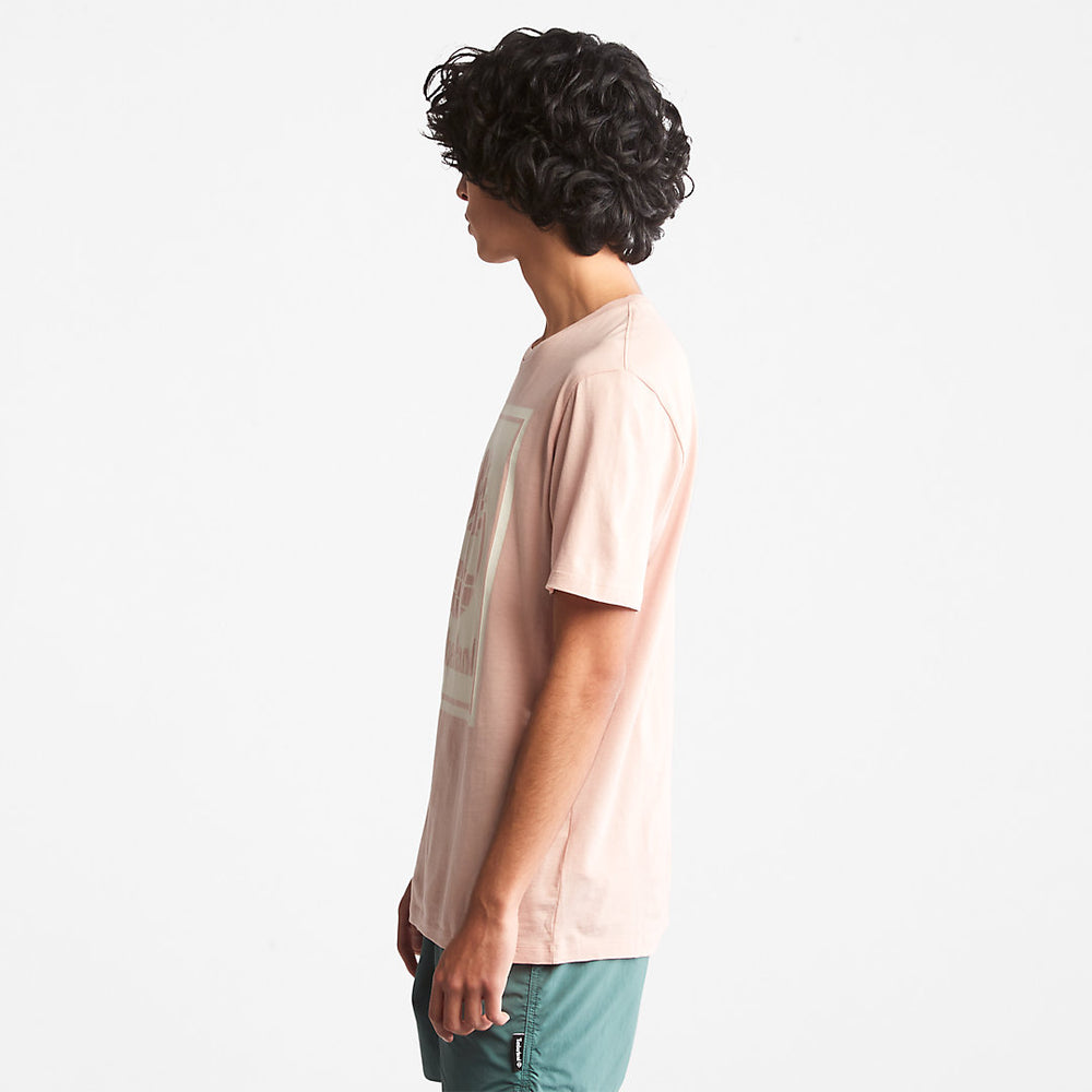 Tree Logo T-Shirt for All Gender in Pink Timberland Discount