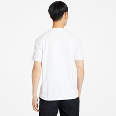 Stack Logo T-Shirt for Men in White Timberland For Sale