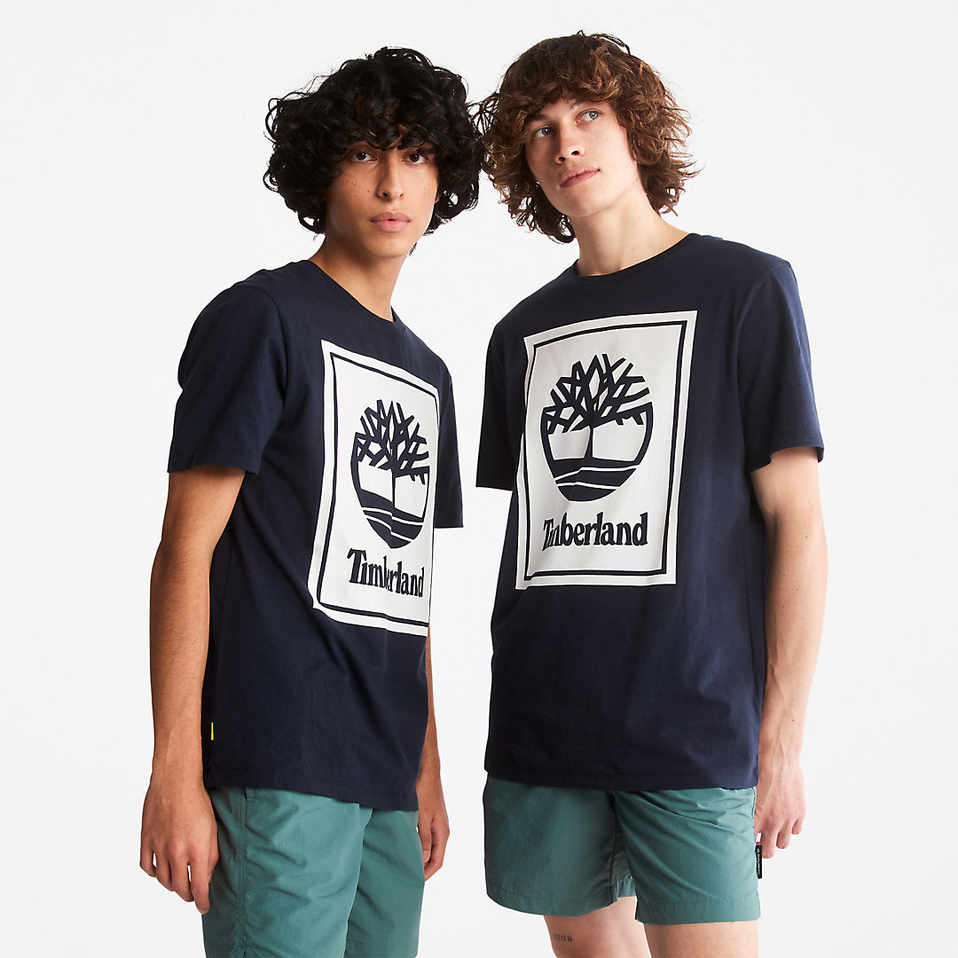 Tree Logo T-Shirt for All Gender in Navy Timberland On Sale