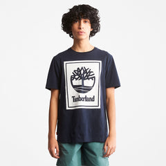 Tree Logo T-Shirt for All Gender in Navy Timberland On Sale