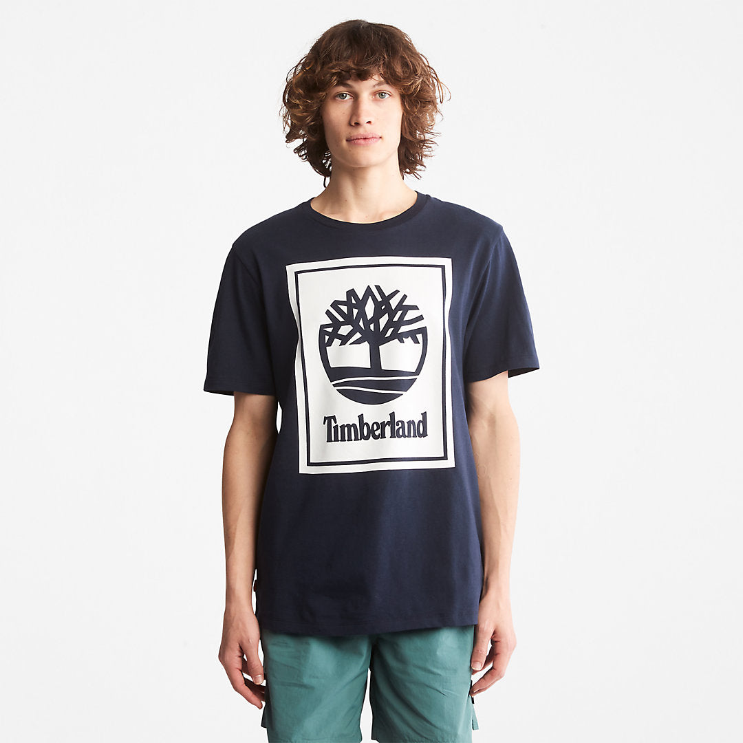Tree Logo T-Shirt for All Gender in Navy Timberland On Sale