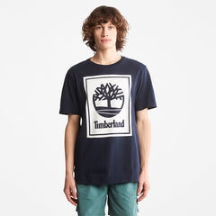 Tree Logo T-Shirt for All Gender in Navy Timberland On Sale