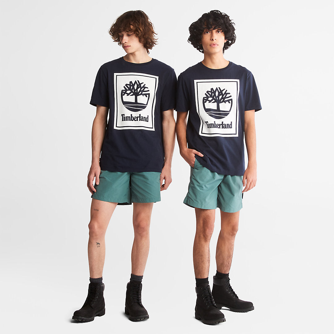 Tree Logo T-Shirt for All Gender in Navy Timberland On Sale