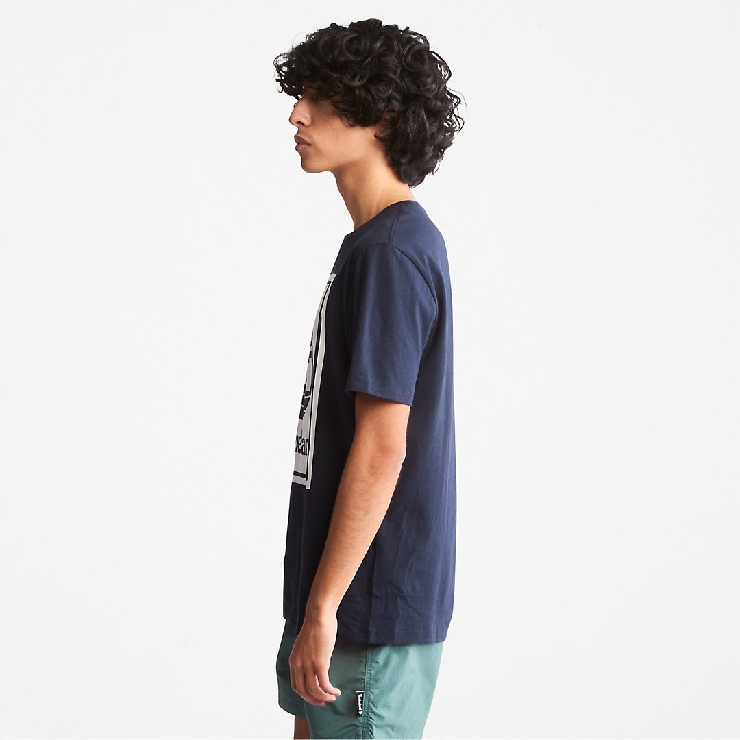 Tree Logo T-Shirt for All Gender in Navy Timberland On Sale