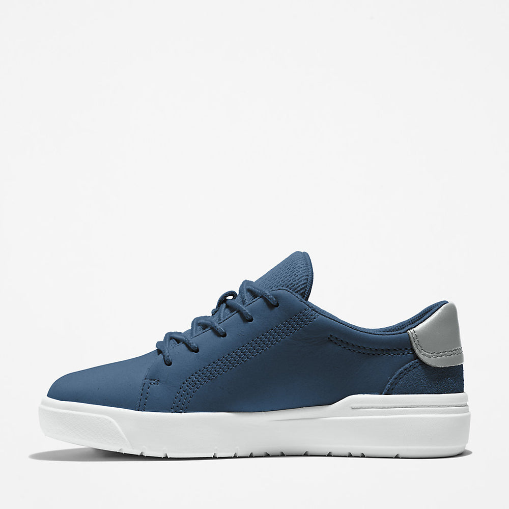 Seneca Bay Leather Trainer for Kids in Blue Timberland Online
