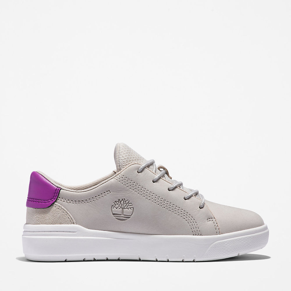 Seneca Bay Leather Trainer for Kids in White Timberland Sale