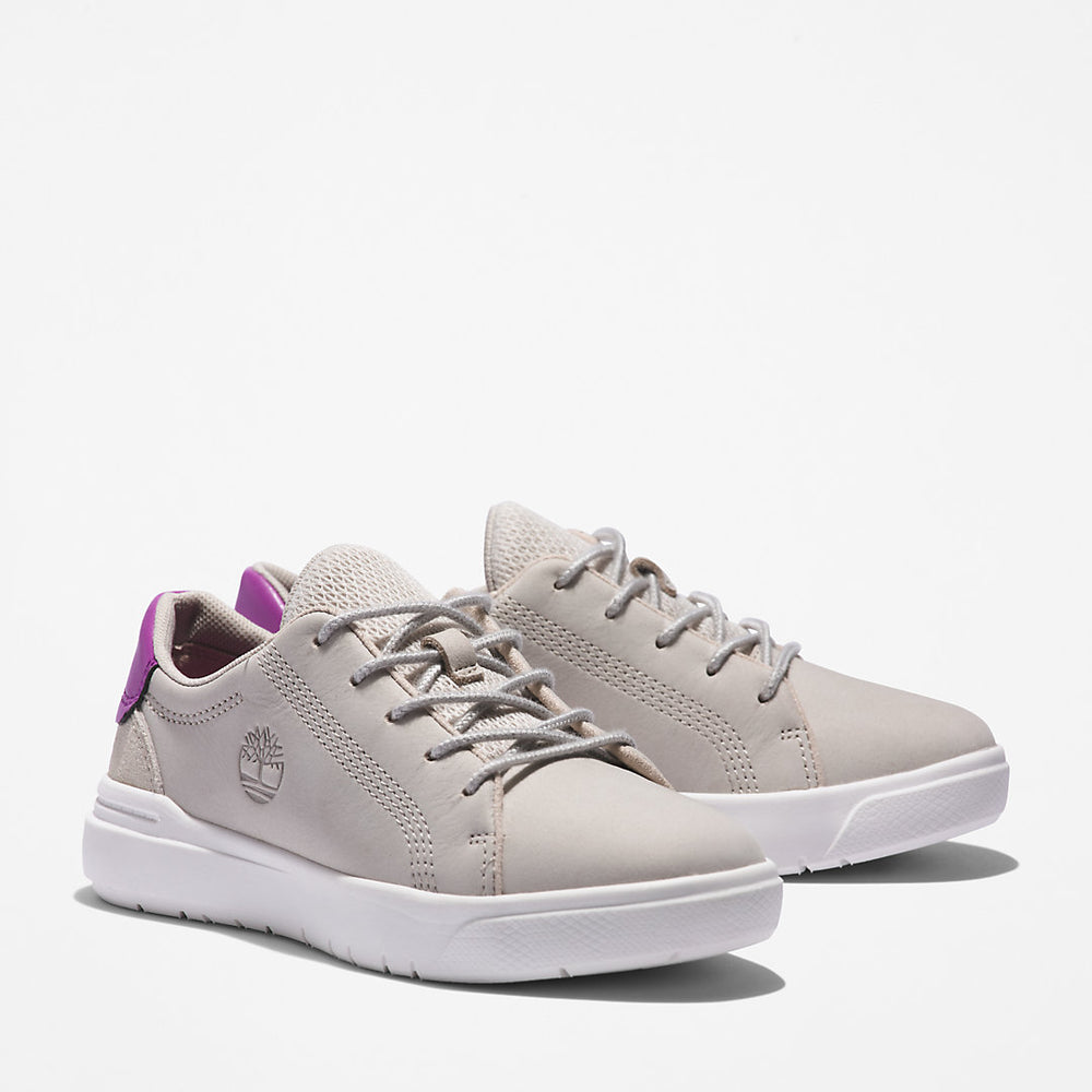 Seneca Bay Leather Trainer for Kids in White Timberland Sale