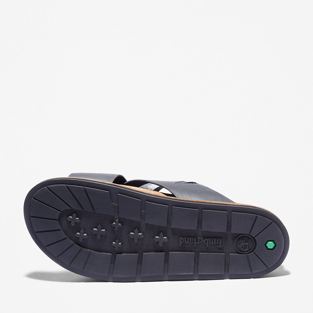 Amalfi Vibes Cross Slide Sandal for Men in Black Timberland Sale