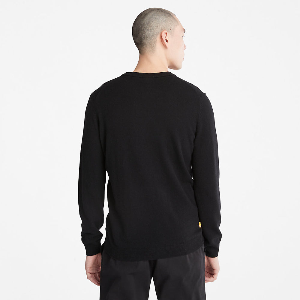 Cohas Brook Crewneck Sweater for Men in Black Timberland Outlet