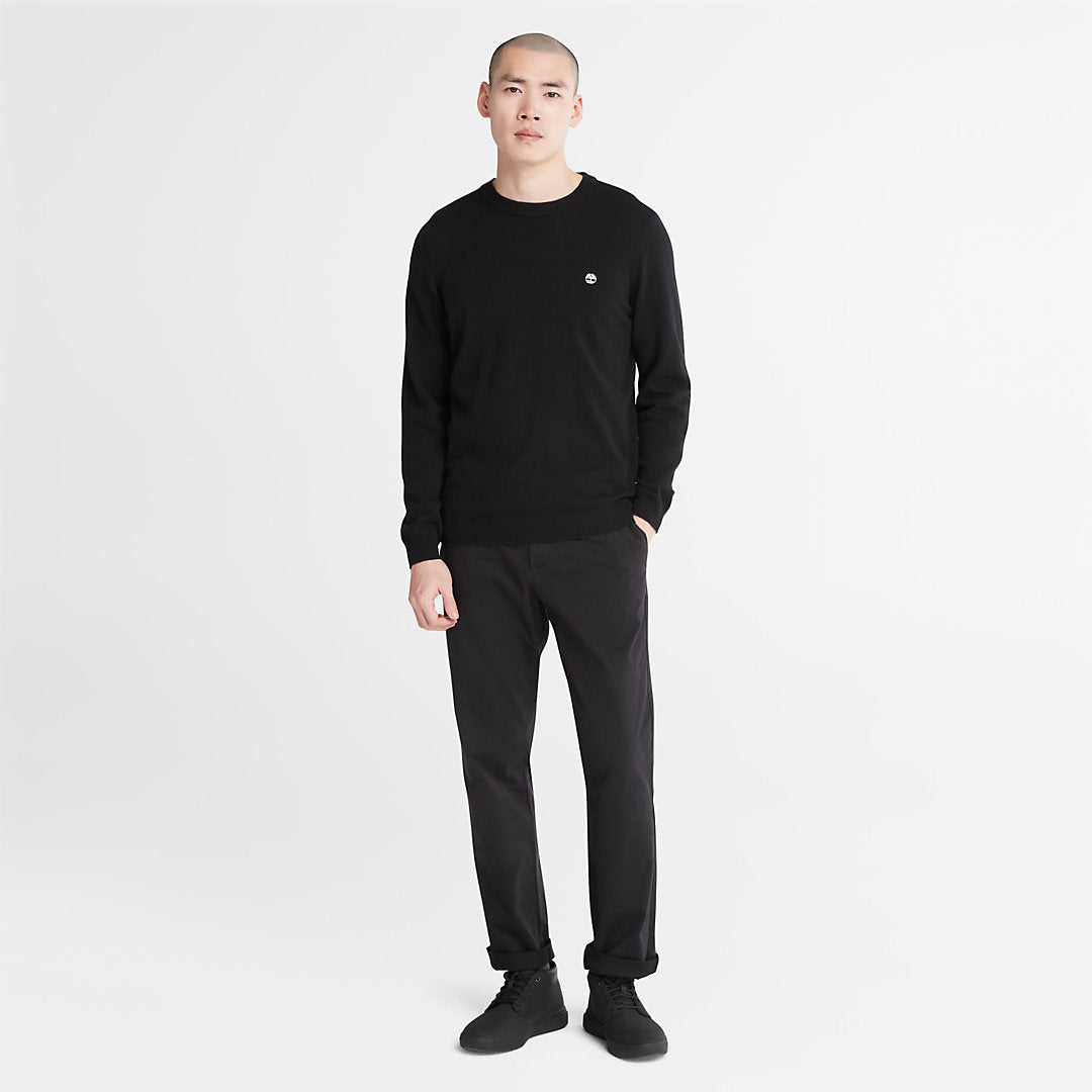 Cohas Brook Crewneck Sweater for Men in Black Timberland Outlet