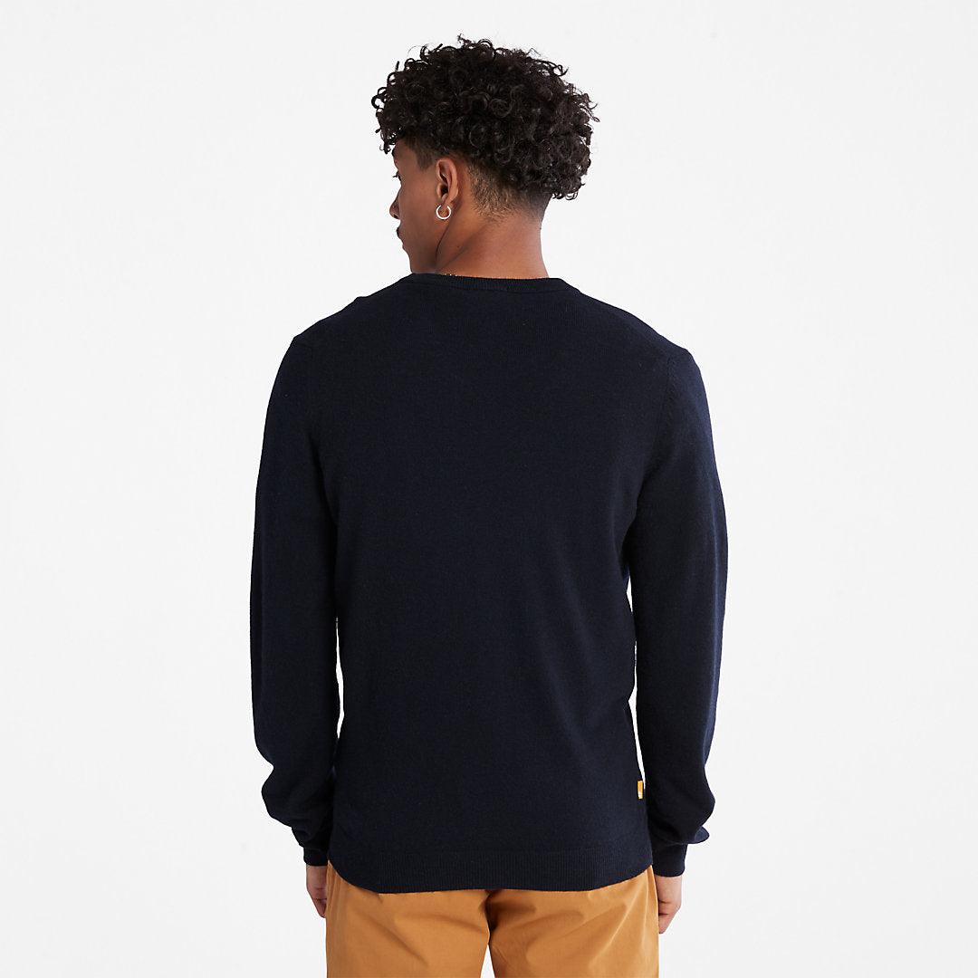 Cohas Brook V-Neck Sweater for Men in Navy Timberland For Sale