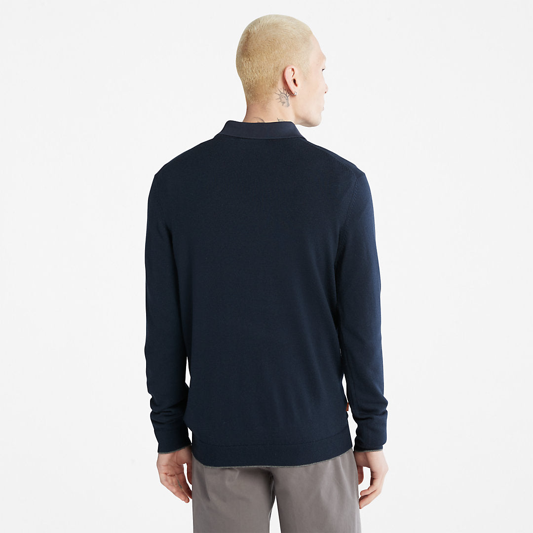 Nissitissit River Merino Wool Sweater for Men in Navy Timberland Sale