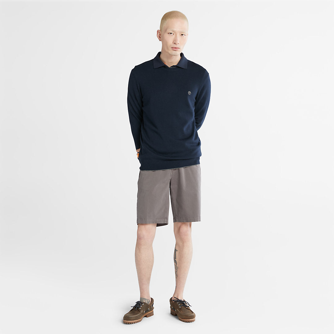 Nissitissit River Merino Wool Sweater for Men in Navy Timberland Sale