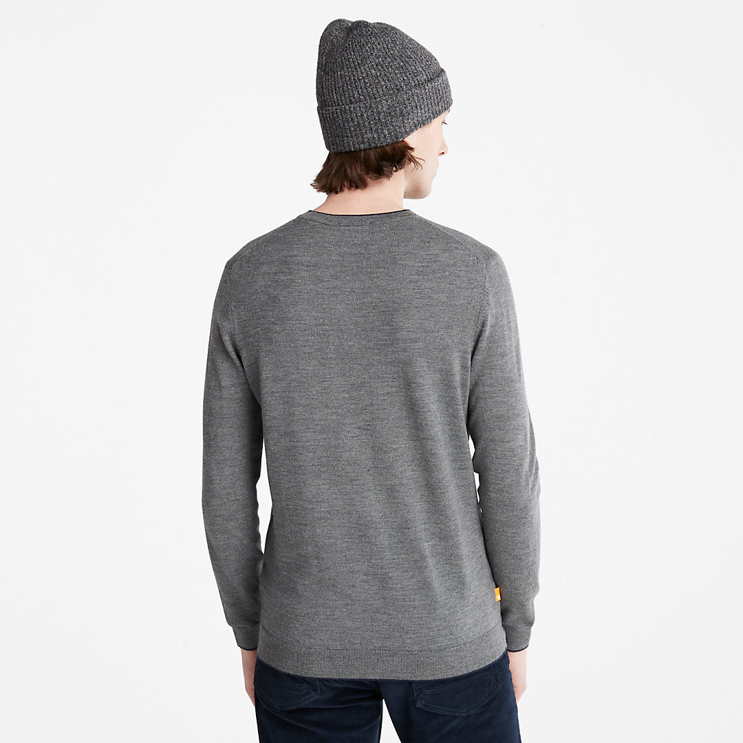Nissitissit River Merino Wool Sweater for Men in Grey Timberland US