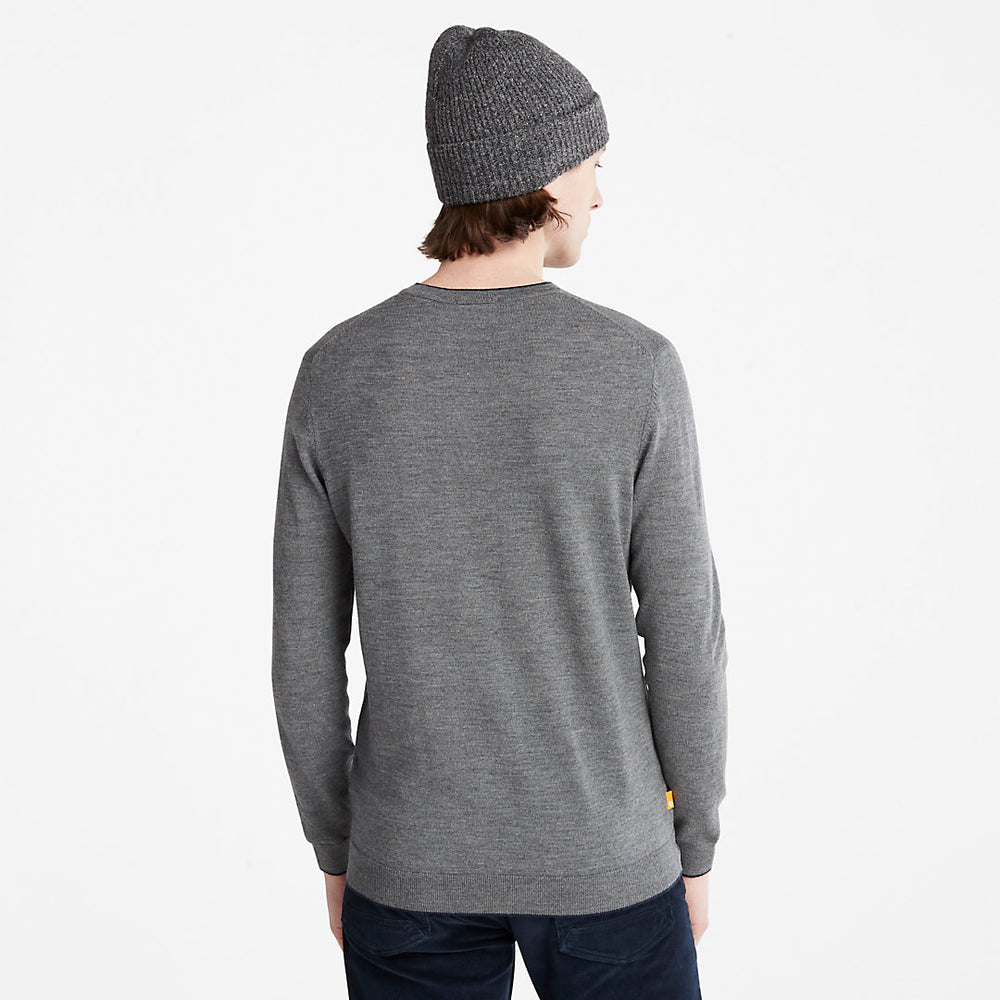 Nissitissit River Merino Wool Sweater for Men in Grey Timberland US