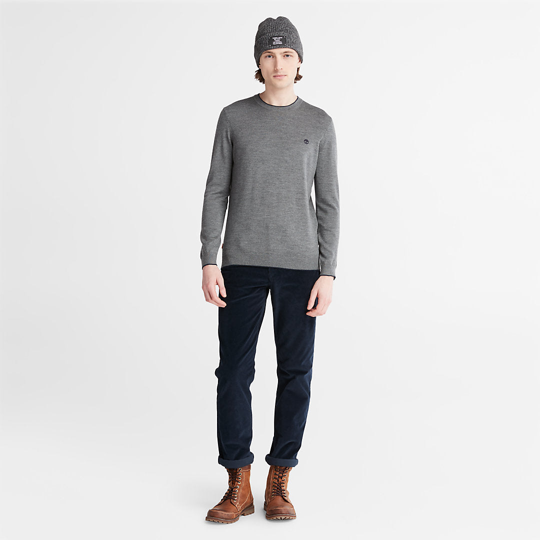 Nissitissit River Merino Wool Sweater for Men in Grey Timberland US