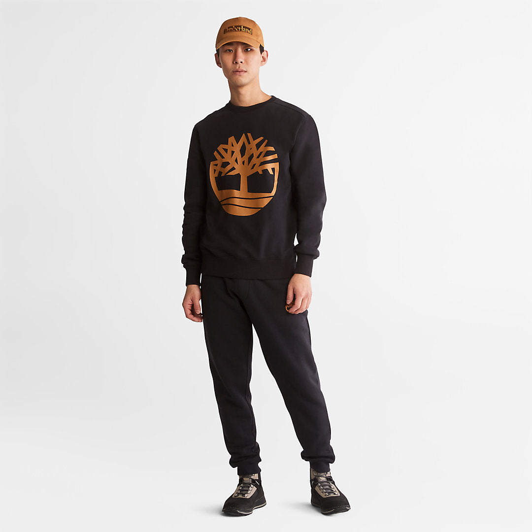 Timberland® Tree-Logo Sweatshirt for Men in Black Timberland Discount