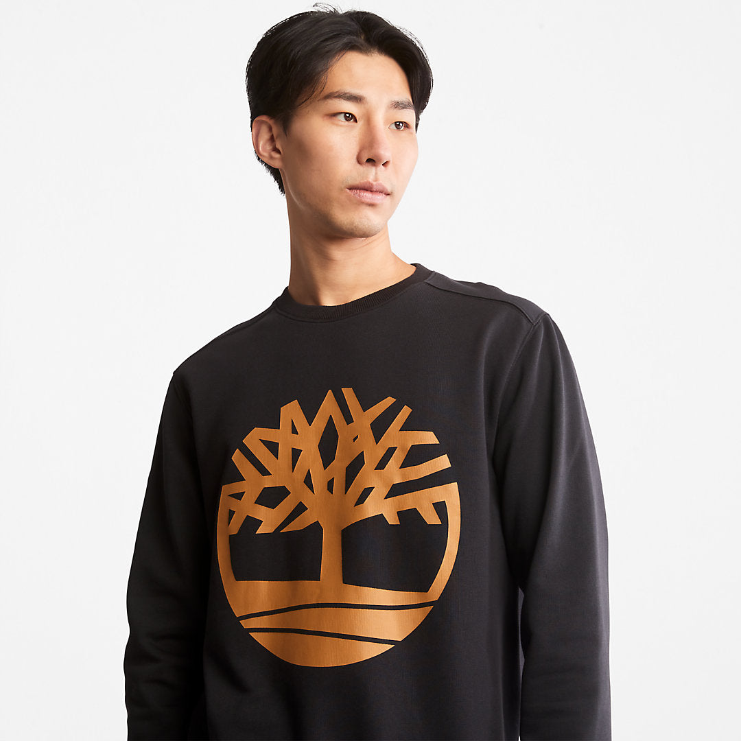 Timberland® Tree-Logo Sweatshirt for Men in Black Timberland Discount
