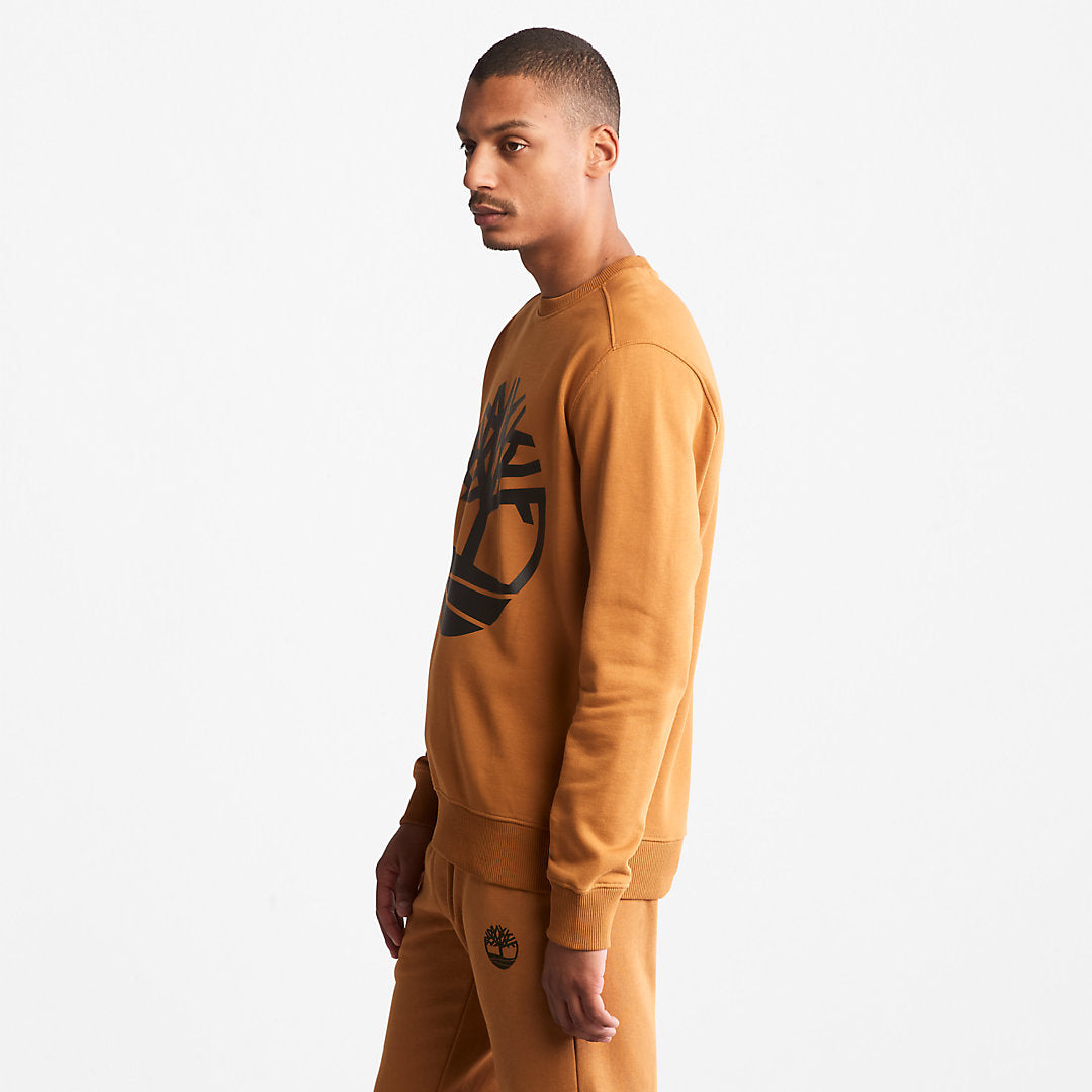 Core Tree Logo Sweatshirt for Men in Yellow Timberland Sale