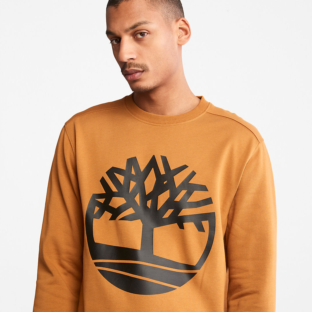 Core Tree Logo Sweatshirt for Men in Yellow Timberland Sale