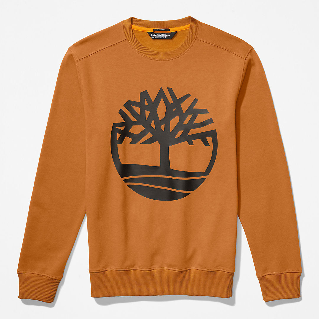 Core Tree Logo Sweatshirt for Men in Yellow Timberland Sale