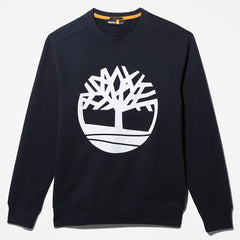 Core Tree Logo Sweatshirt for Men in Navy Timberland On Sale