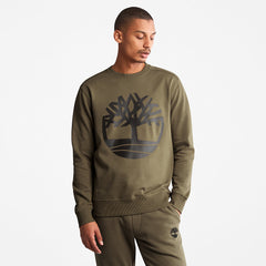 Timberland® Tree-Logo Sweatshirt for Men in Dark Green Timberland US