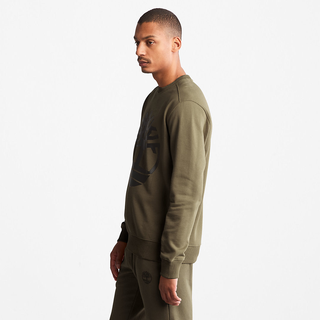 Timberland® Tree-Logo Sweatshirt for Men in Dark Green Timberland US