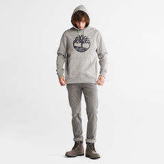Core Tree Logo Hoodie for Men in Grey Timberland For Sale