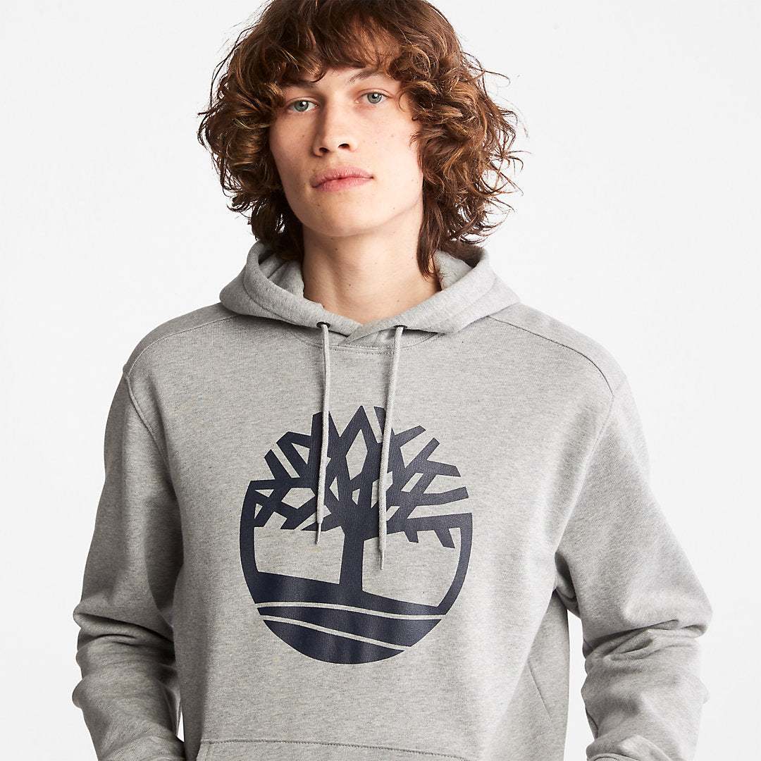 Core Tree Logo Hoodie for Men in Grey Timberland For Sale