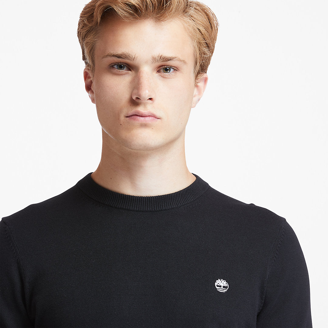 Williams River Organic Cotton Sweater for Men in Black Timberland For Sale