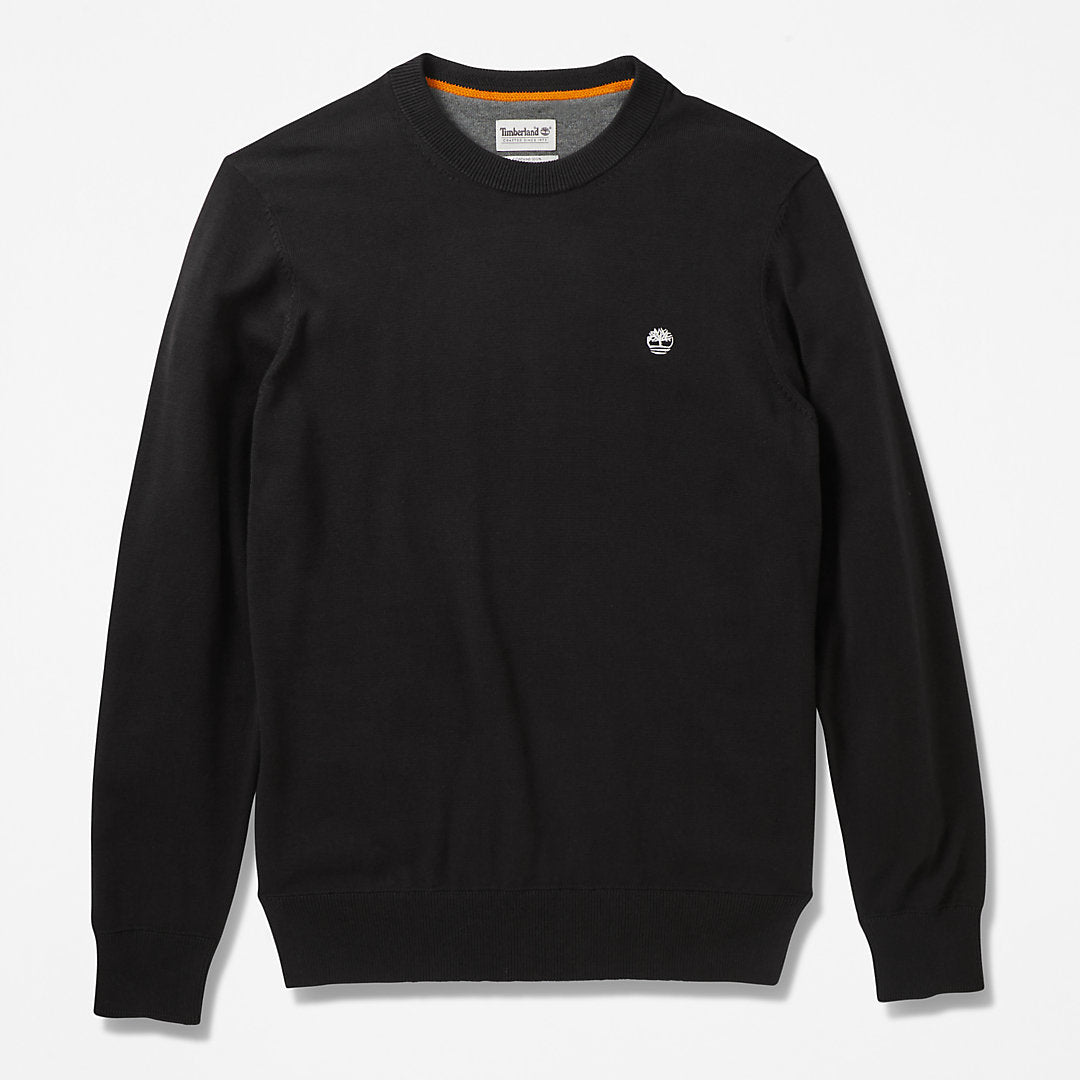 Williams River Organic Cotton Sweater for Men in Black Timberland For Sale