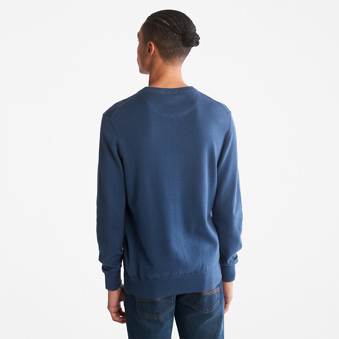 Williams River Organic Cotton Sweater for Men in Blue Timberland Online