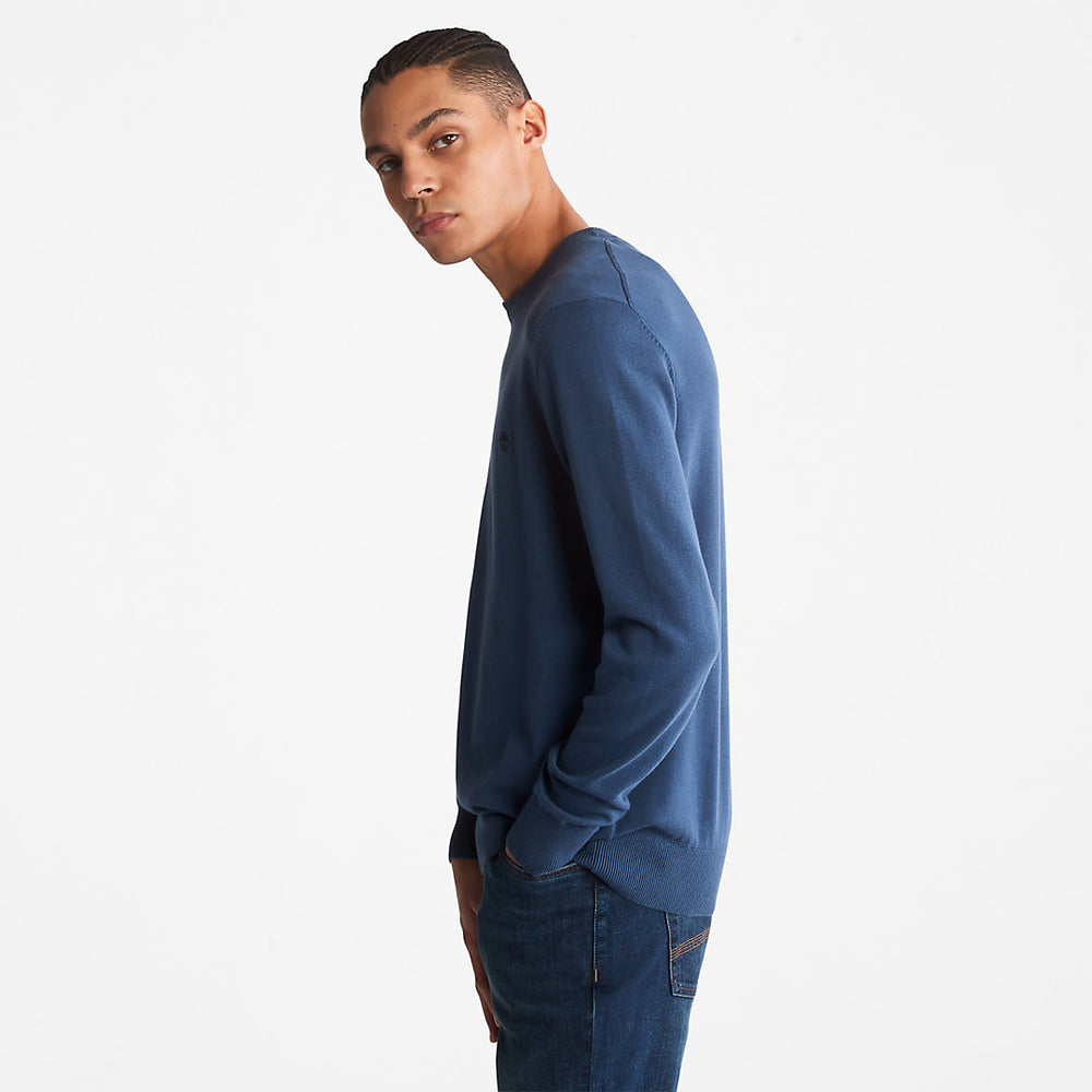 Williams River Organic Cotton Sweater for Men in Blue Timberland Online