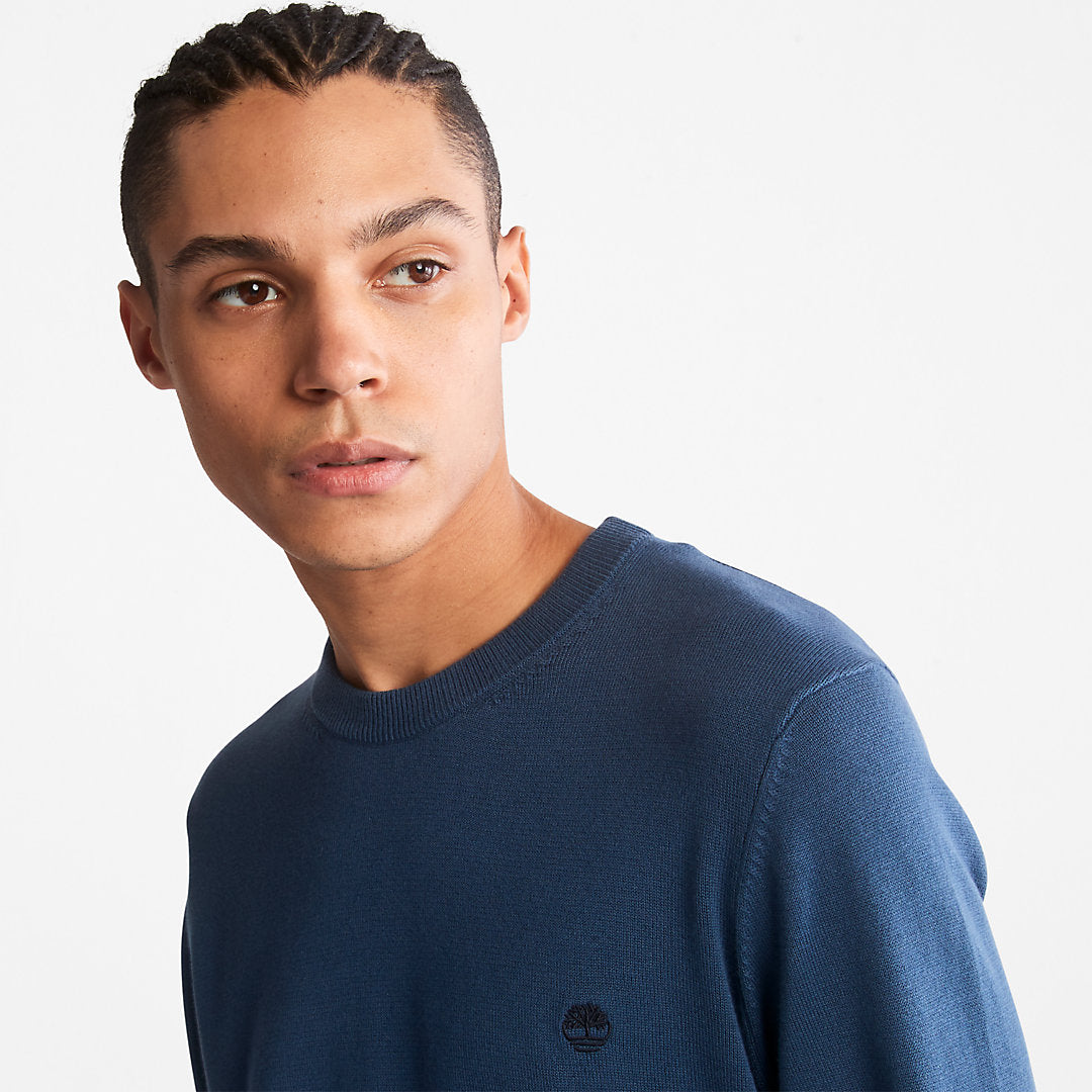 Williams River Organic Cotton Sweater for Men in Blue Timberland Online
